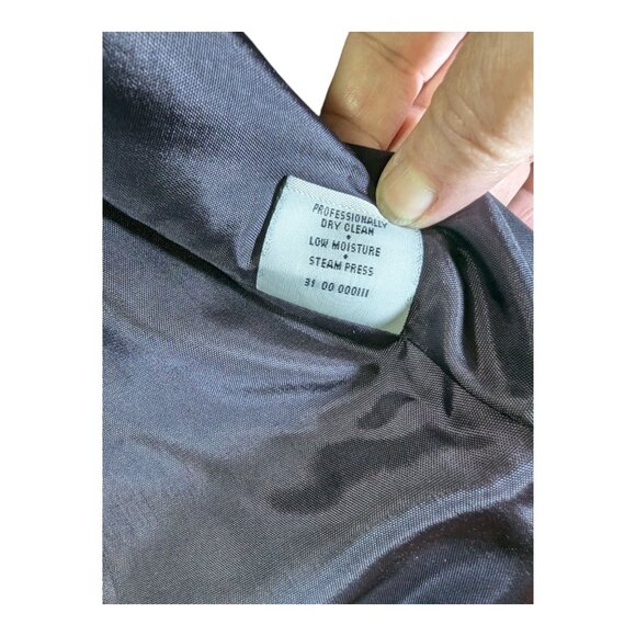 VTG Classic Women's PENDLETON Black 100% Virgin Wool Blazer Size 8 Made In USA - Picture 10 of 11